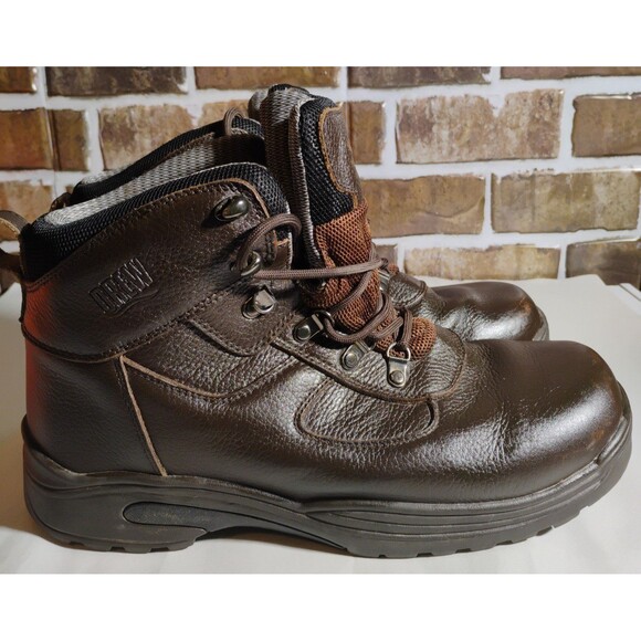 Drew Rockford Brown Leather Work Boots Size 11 main image 9